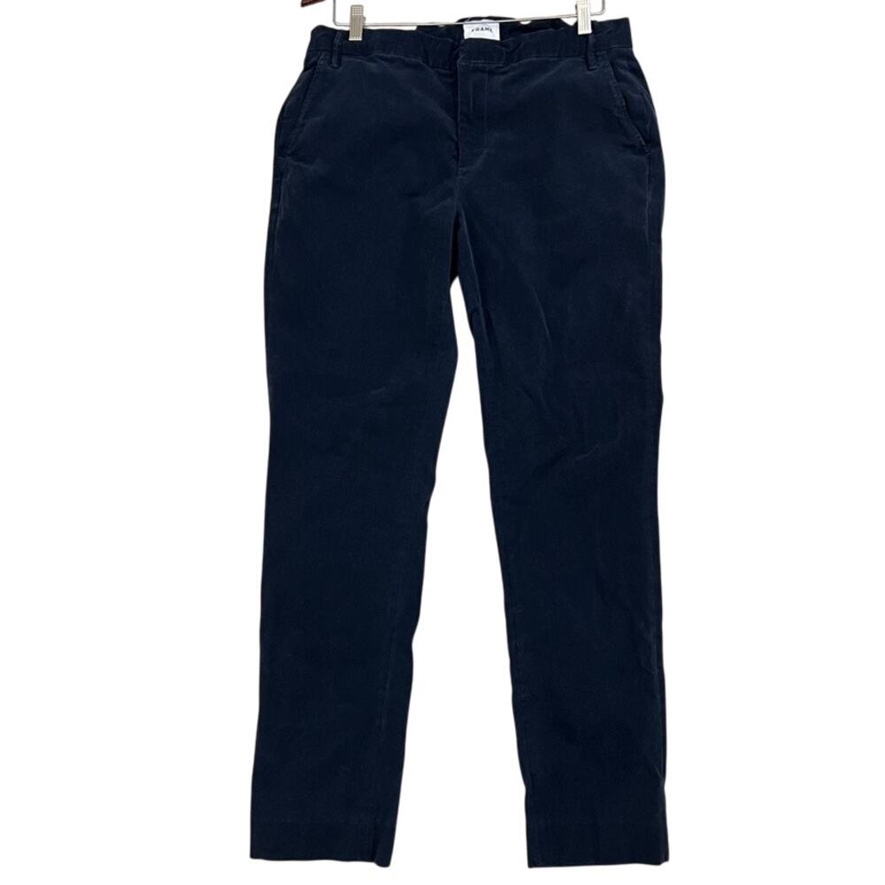 FRAME‎ L'Homme Slim Brushed Twill Pants Navy Men Size 34